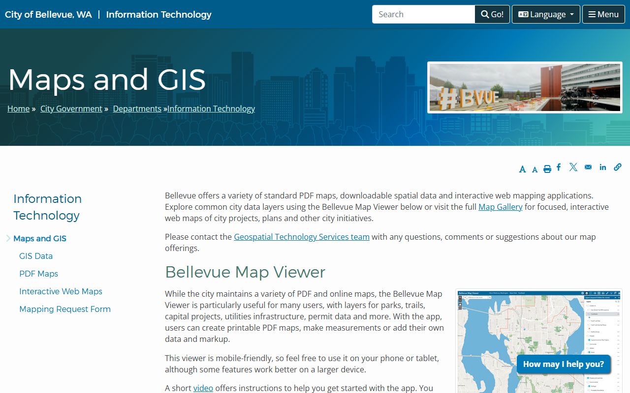 Bellevue Washington property tax records - Bellevue city GIS maps
