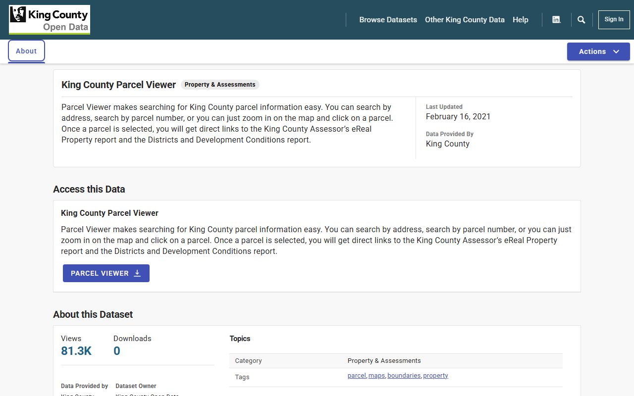 Bothell Washington property tax records - King County parcel viewer map