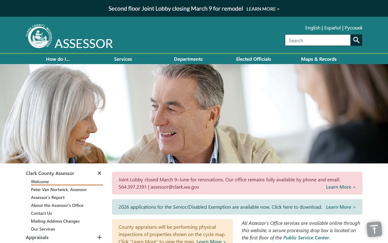 Camas Washington property tax records - Clark County assessor office