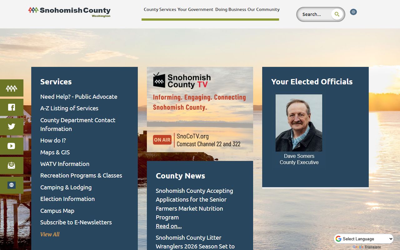 Snohomish County property tax records portal for Everett WA