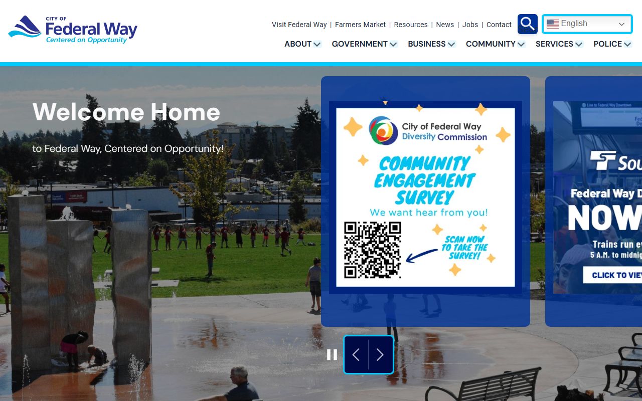 City of Federal Way Washington official website for property records
