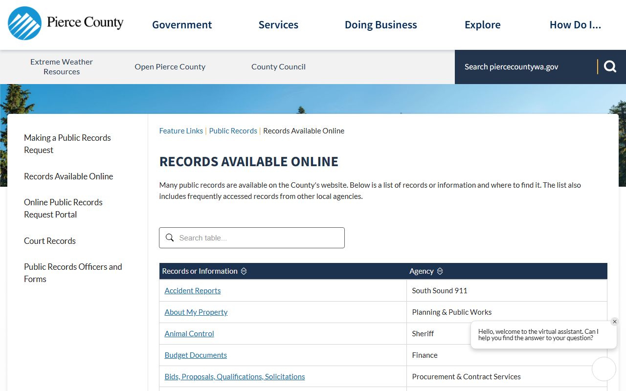 Spanaway Washington Property Tax Records - Pierce County Records Available Online page