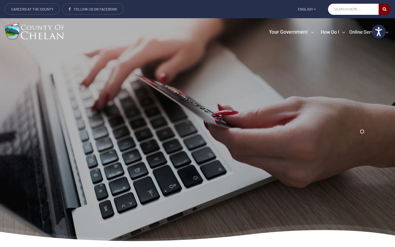 Chelan County Treasurer tax payment page for Wenatchee