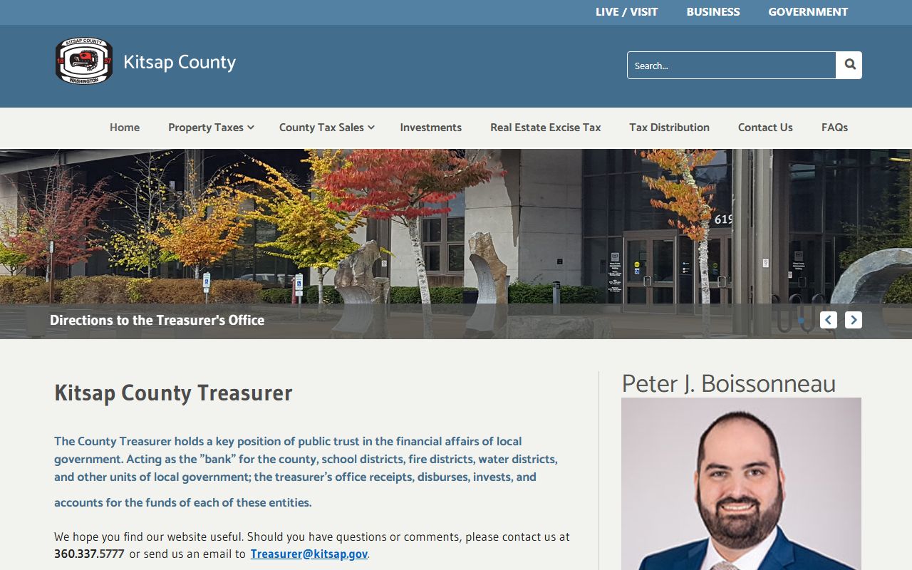 Kitsap County Washington Property Tax Records - Treasurer tax payment portal