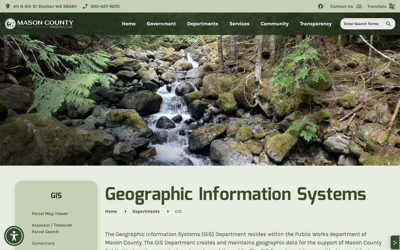 Mason County Washington property tax records - GIS parcel map viewer