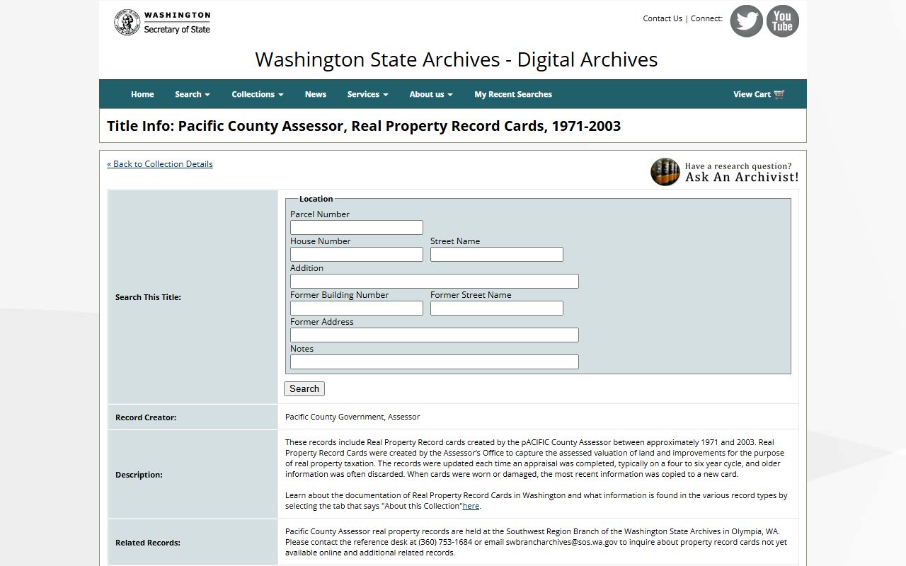 Pacific County Washington Property Tax Records