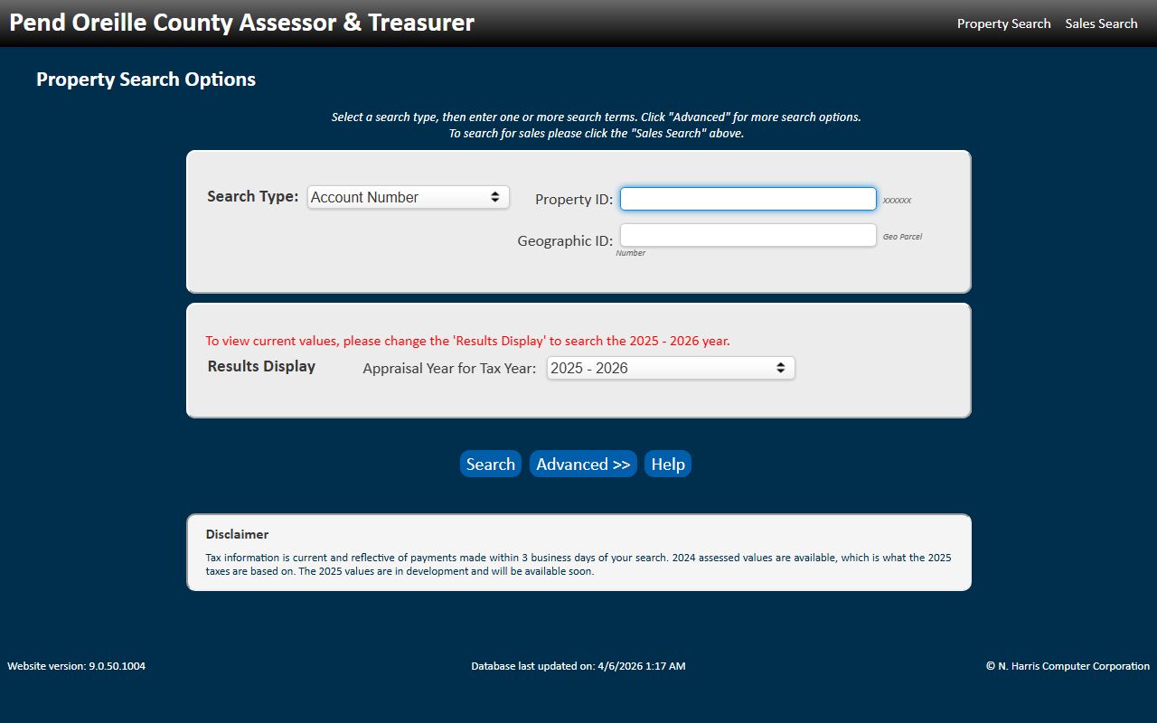 Pend Oreille County Washington Property Tax Records