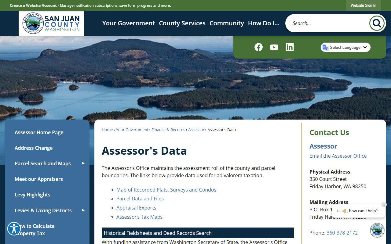 San Juan County Washington Property Tax Records