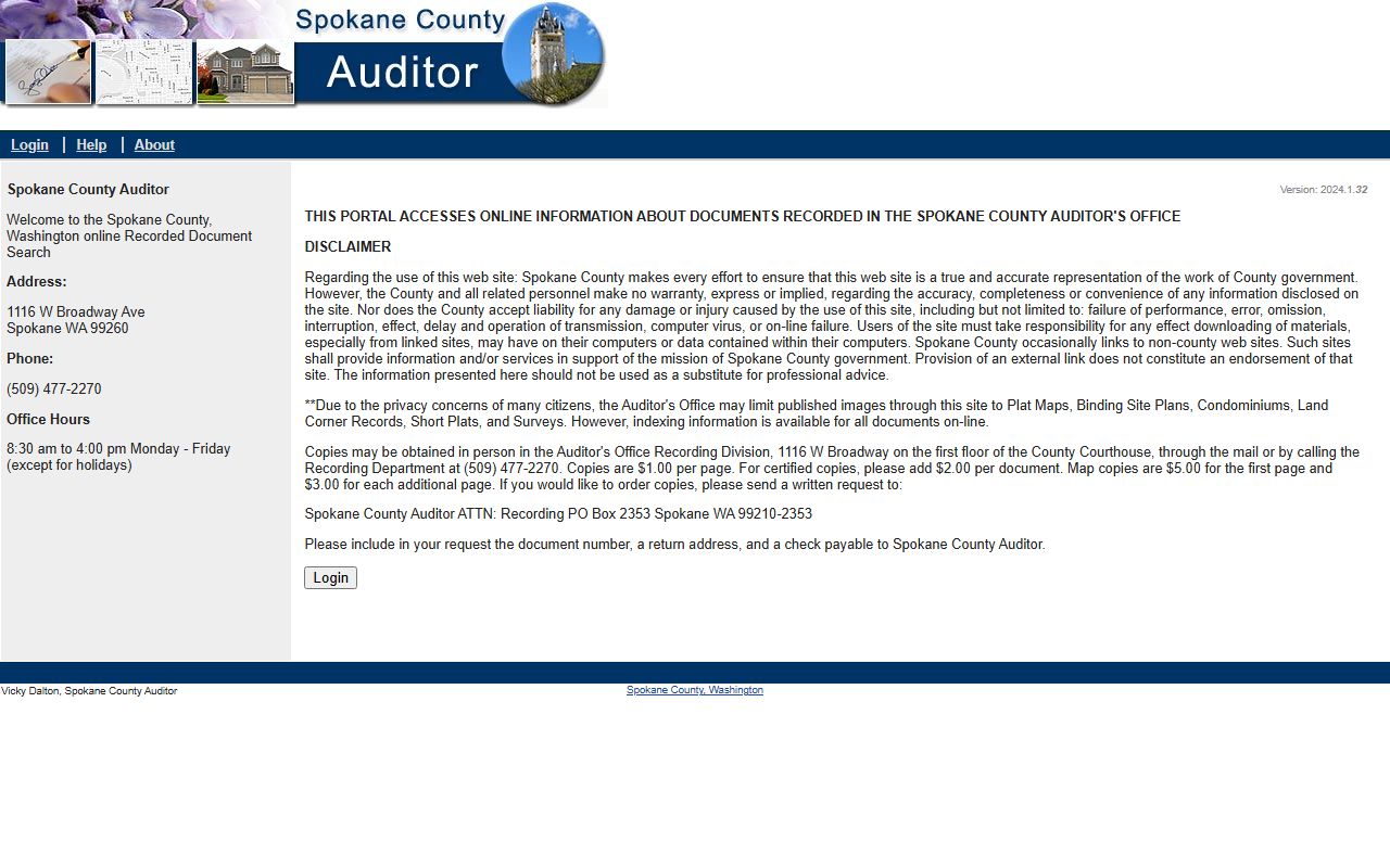 Spokane County Washington Property Tax Records - Auditor Public Record Index