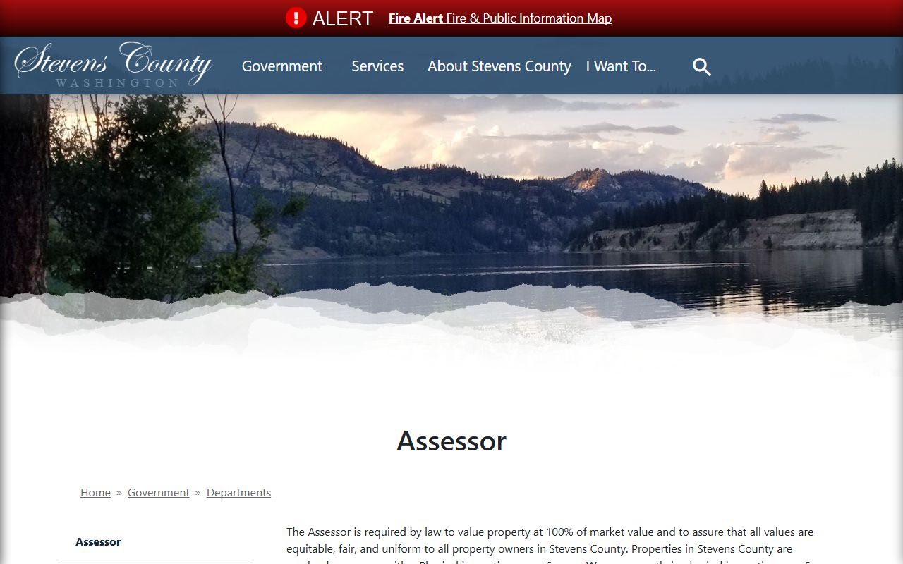 Stevens County Washington property tax records - assessor office website
