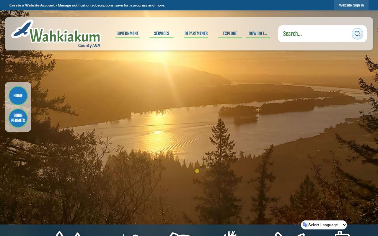 Wahkiakum County Washington property tax records - county official website