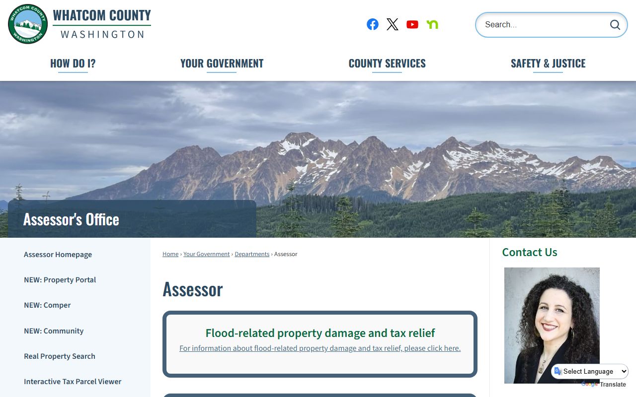 Whatcom County Washington property tax records - assessor website